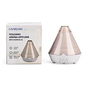 Livmore Volcano Humidifierwith 5 Essential Oils