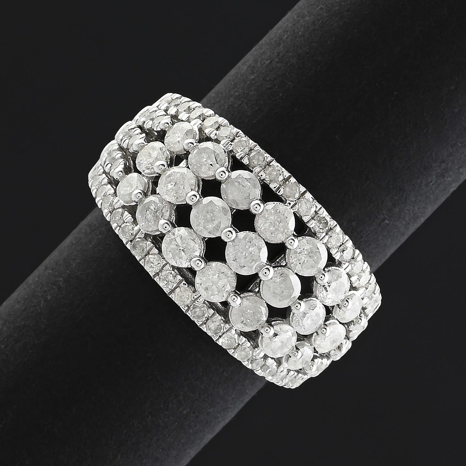 White Diamond 2.00 ctw Ring in Sterling Silver (Size 10.0)