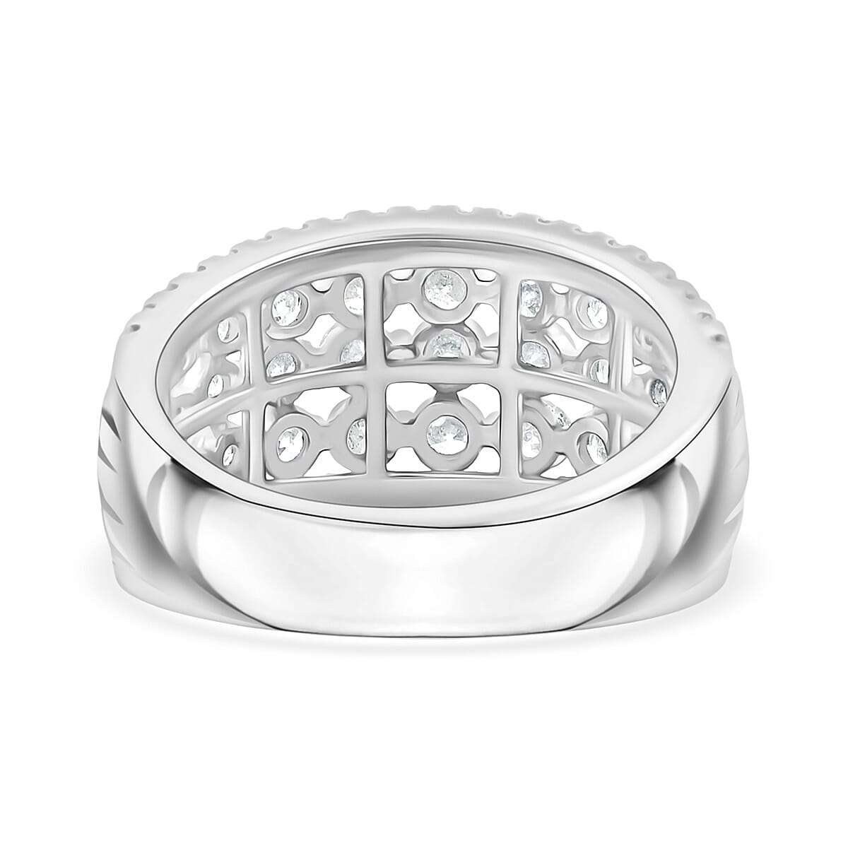 White Diamond 2.00 ctw Ring in Sterling Silver (Size 10.0)