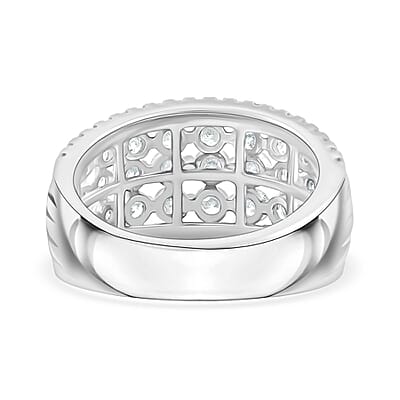 White Diamond 2.00 ctw Ring in Sterling Silver (Size 10.0)