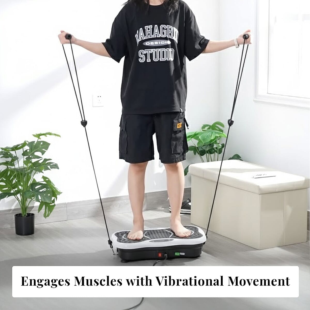 Doorbuster Livmore White Fitness Vibration Plate with Remote Control image number 2