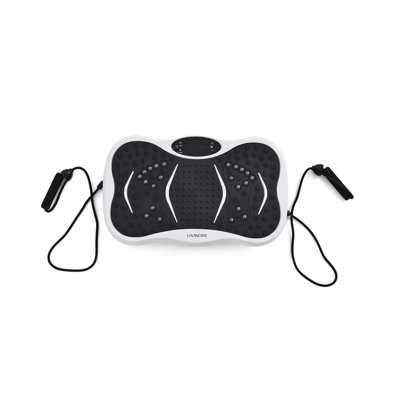 Livmore White Fitness Vibration Plate with Remote Control
