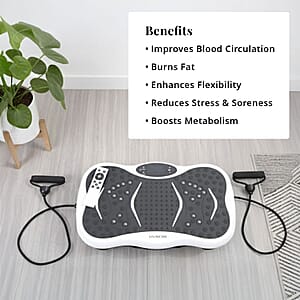 Doorbuster Livmore White Fitness Vibration Plate with Remote Control
