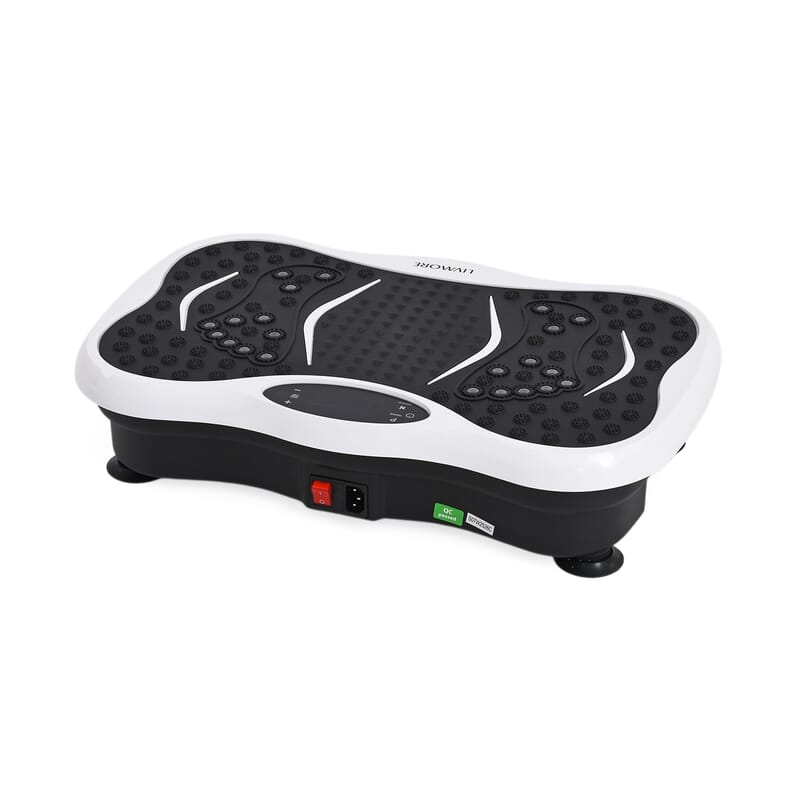 Livmore White Fitness Vibration Plate with Remote Control