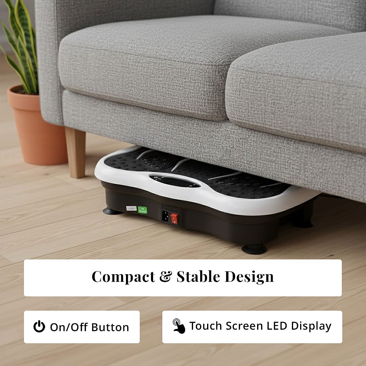 Doorbuster Livmore White Fitness Vibration Plate with Remote Control image number 5