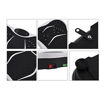 Livmore White Fitness Vibration Plate with Remote Control