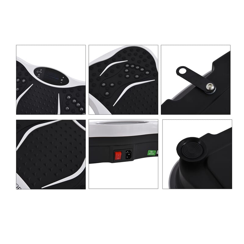 Livmore White Fitness Vibration Plate with Remote Control