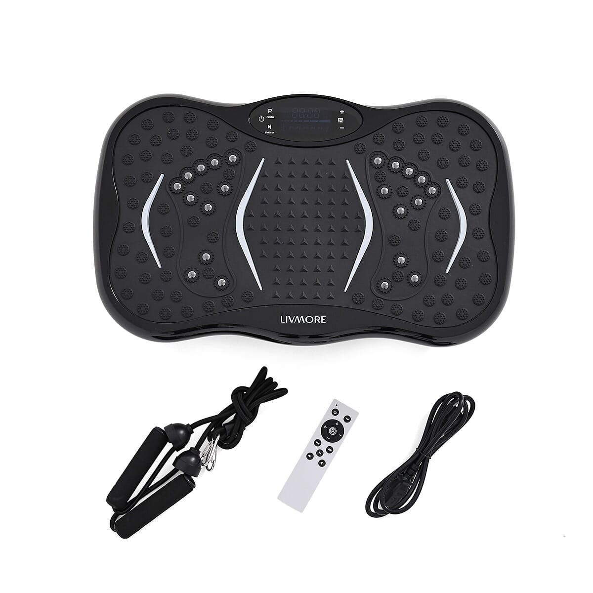 Livmore Black Fitness Vibration Plate with Remote Control image number 0