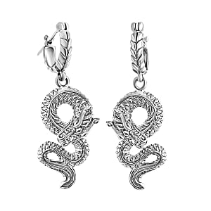 Bali Legacy Dragon Earrings in Sterling Silver 10 Grams