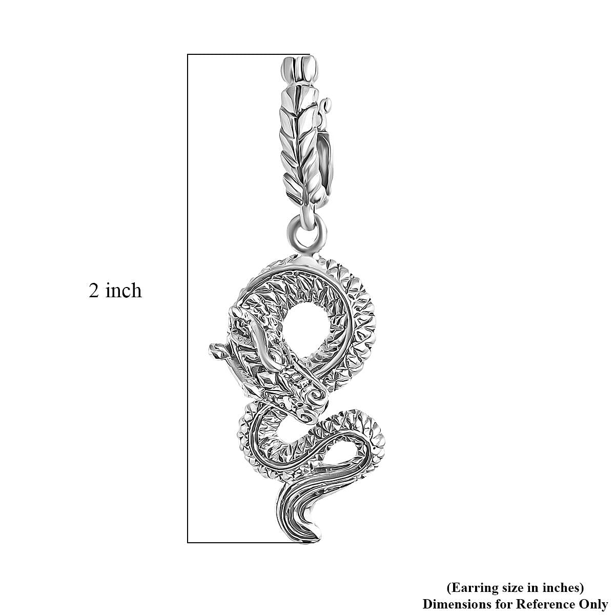 Bali Legacy Dragon Earrings in Sterling Silver 10 Grams image number 4