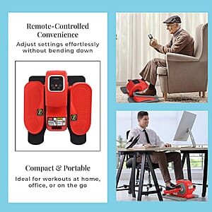Doorbuster Livmore Red Under Desk Electric Stepper with LCD Display & Remote