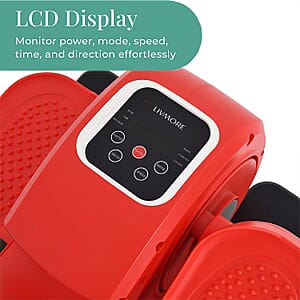 Doorbuster Livmore Red Under Desk Electric Stepper with LCD Display & Remote