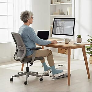 Livmore White Electric Stepper with LCD Display & Remote