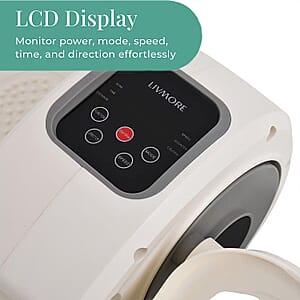 Livmore White Electric Stepper with LCD Display & Remote