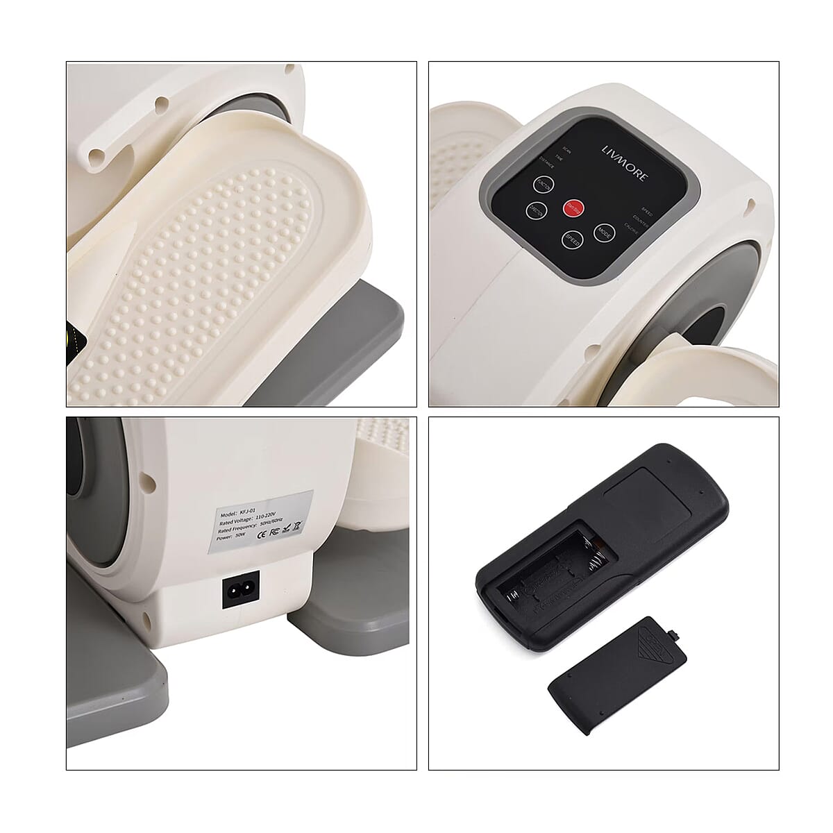 Livmore White Electric Stepper with LCD Display & Remote image number 8