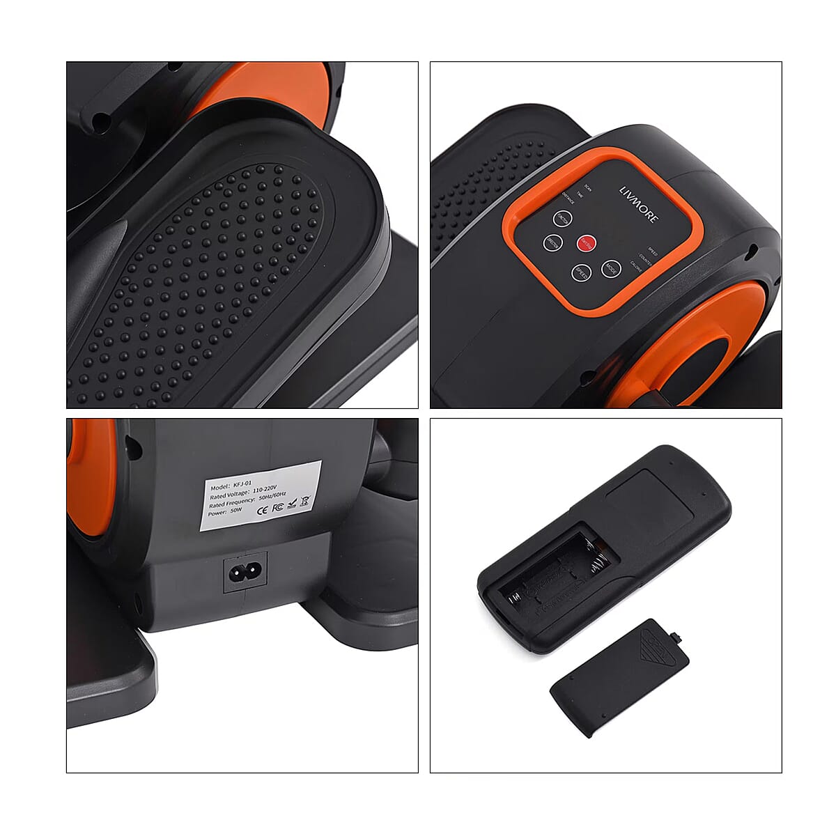 Livmore Black Electric Stepper with LCD Display & Remote image number 8