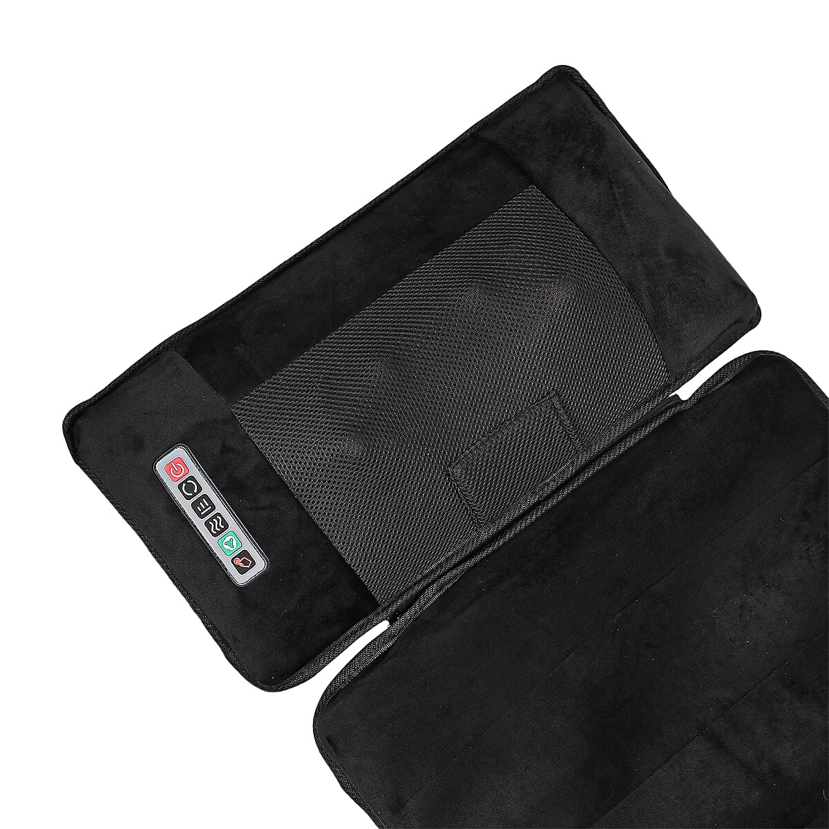 Doorbuster Livmore 3Pcs Set - Black Faux Leather Massage Mat with 20 Kneading Massage Heads and 2 Working Modes image number 3