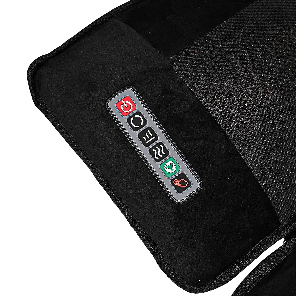 Doorbuster Livmore 3Pcs Set - Black Faux Leather Massage Mat with 20 Kneading Massage Heads and 2 Working Modes image number 4