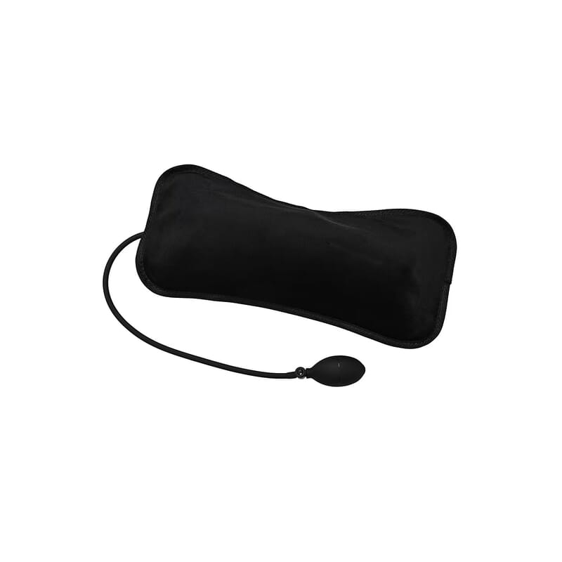 Livmore 3Pcs Set - Black Faux Leather Massage Mat with 20 Kneading Massage Heads and 2 Working Modes