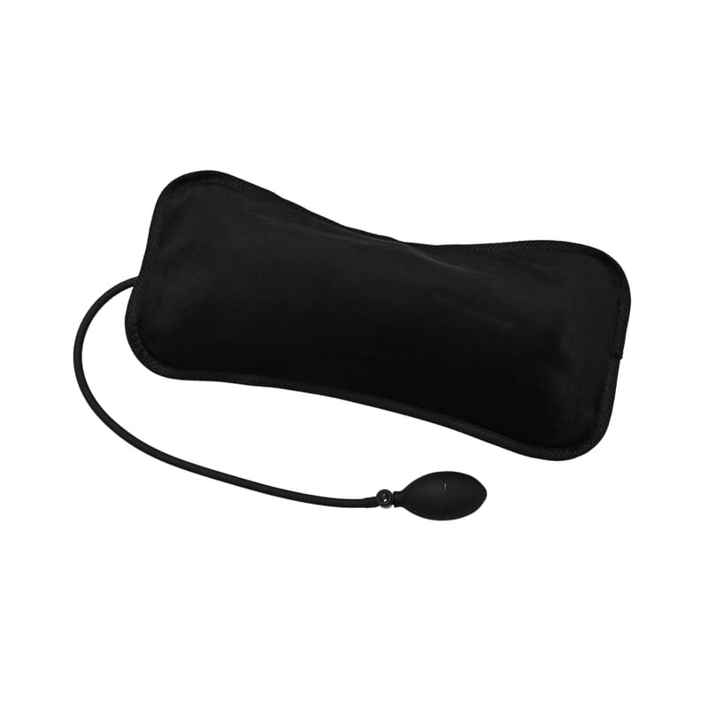 Livmore 3Pcs Set - Black Faux Leather Massage Mat with 20 Kneading Massage Heads and 2 Working Modes