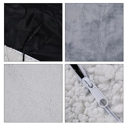 Livmore Gray Warm USB Powered Blanket