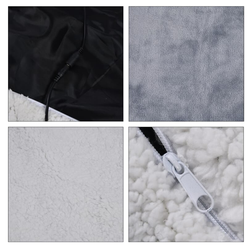Livmore Gray Warm USB Powered Blanket