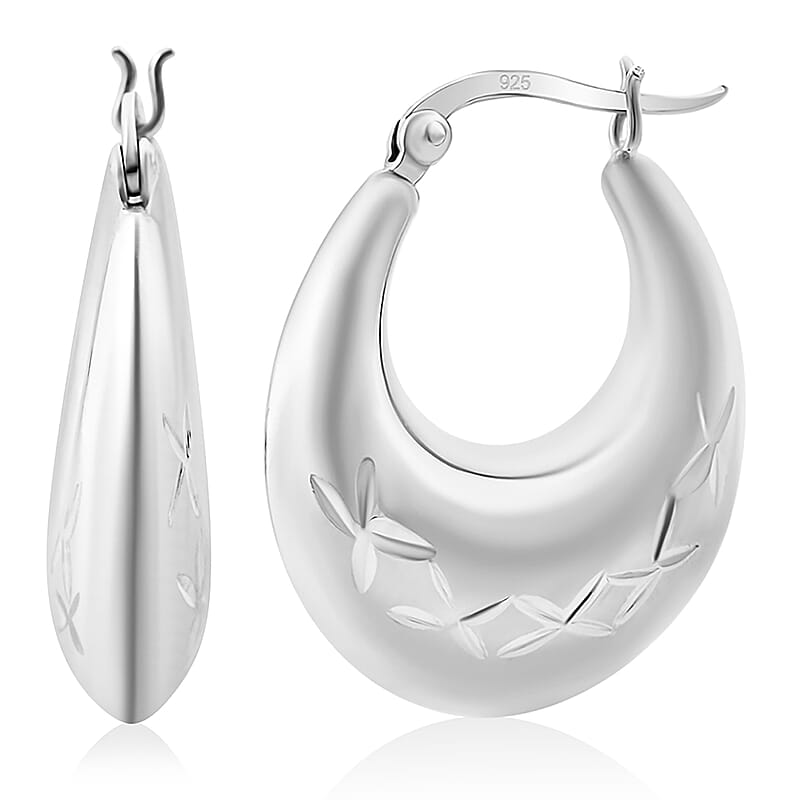 D'Joy Hoop Earrings in Sterling Silver 7.3 Gams
