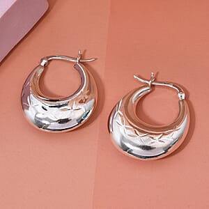 D'Joy Hoop Earrings in Sterling Silver 7.3 Gams