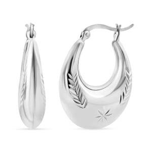 D'Joy Hoop Earrings in Sterling Silver 7.50 Grams