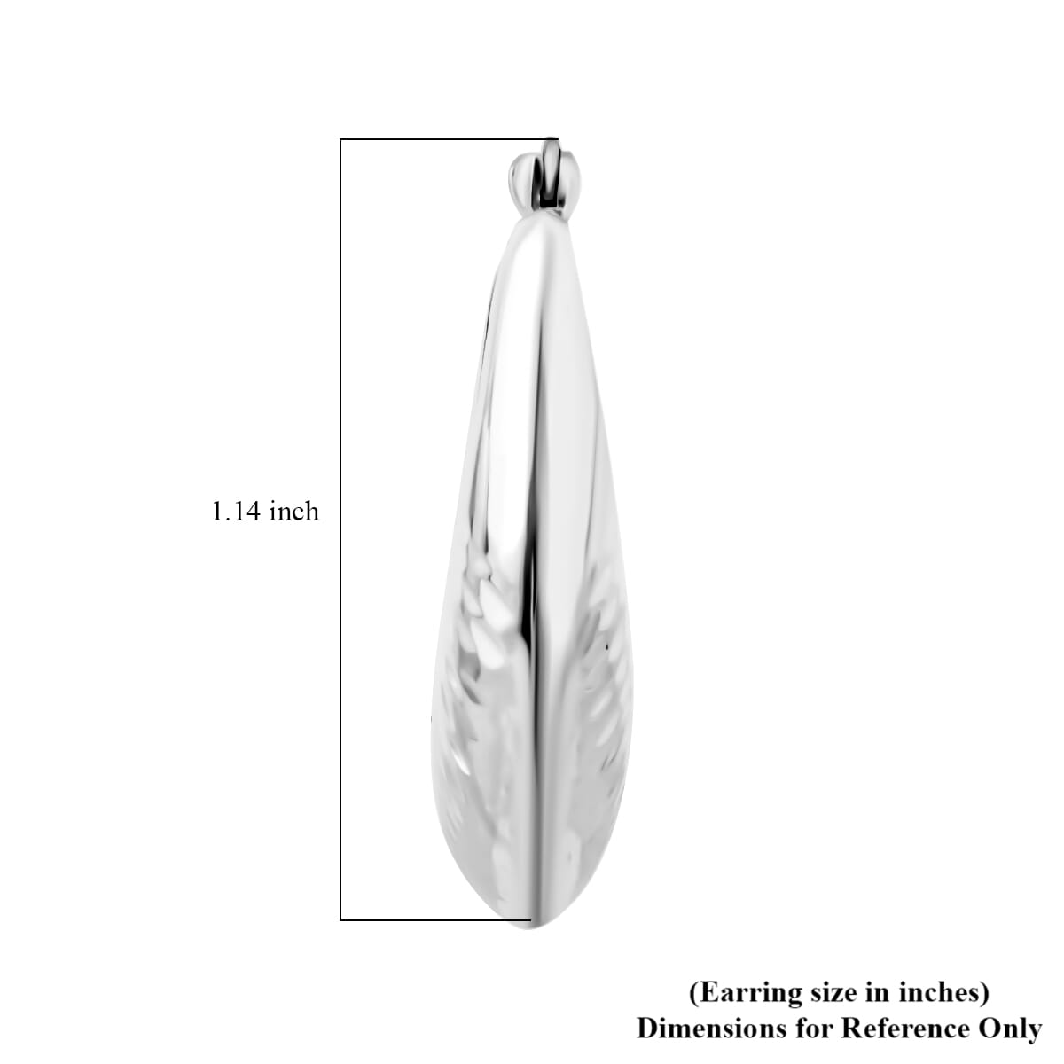 D'Joy Hoop Earrings in Sterling Silver 6.90 Grams image number 5