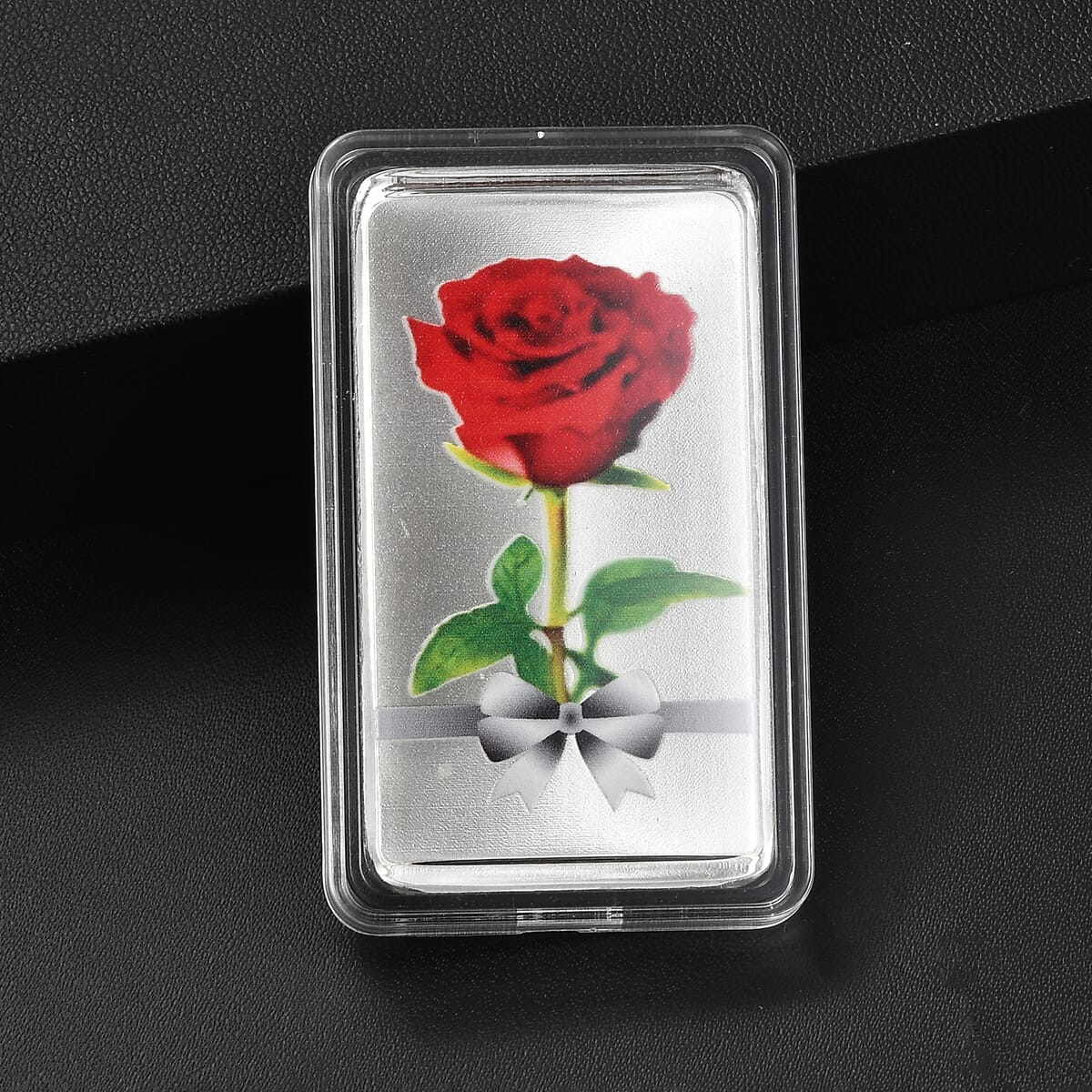 999.9 Fine Silver One Troy Ounce Bullion Forever Rose Bar 31.1 Grams image number 1