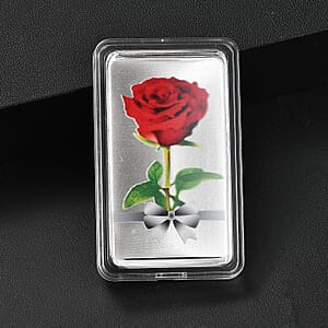 Doorbuster 999.9 Fine Silver One Troy Ounce Bullion Forever Rose Bar 31.1 Grams