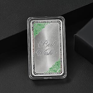 Doorbuster 999.9 Fine Silver One Troy Ounce Bullion Forever Rose Bar 31.1 Grams