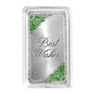 Doorbuster 999.9 Fine Silver One Troy Ounce Bullion Forever Rose Bar 31.1 Grams