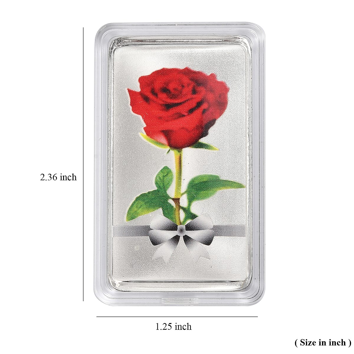 999.9 Fine Silver One Troy Ounce Bullion Forever Rose Bar 31.1 Grams image number 4