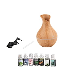 Doorbuster Livmore Brown Humidifier with 7 Essential Oils (100ml) 