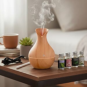  Livmore Brown Humidifier with 7 Essential Oils (100ml) 