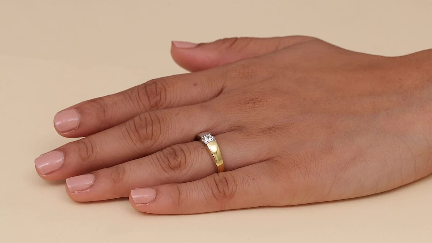 Luxuriant Lab Grown Diamond (G-H, SI) Ring in Sterling Silver (Size 8.0) 0.50 ctw