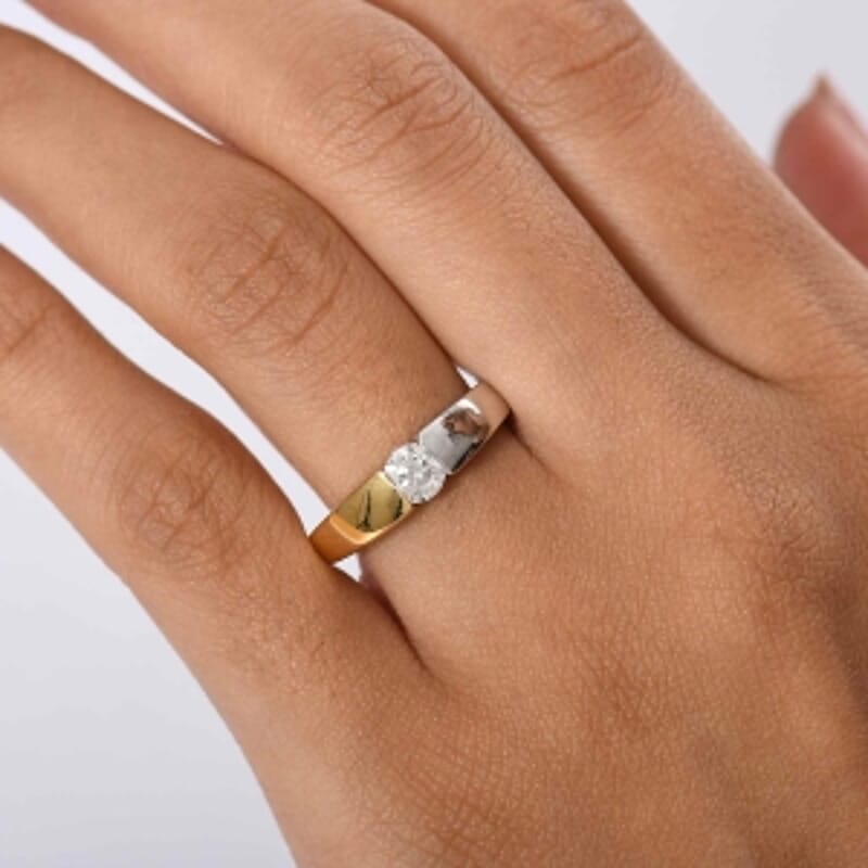 Luxuriant Lab Grown Diamond (G-H, SI) 0.50 ctw Ring in Sterling Silver (Size 8.0)