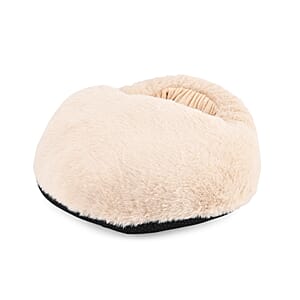 Livmore Cream Heated Plush Foot Massage Warmer