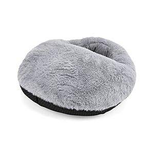 Livmore Gray Heated Plush Foot Massage Warmer 