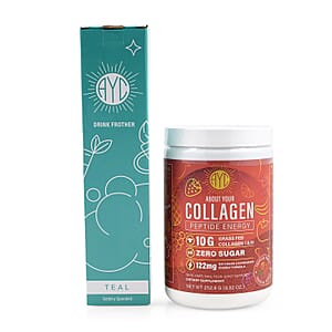 About Your Collagen Peptide Energy Dietary Supplement with Electric Frother (8.92oz) – Tropical Punch
