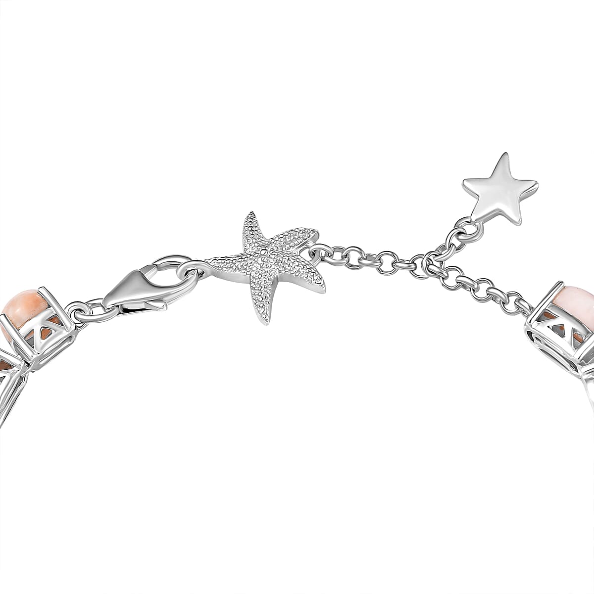 D'Joy Premium Natrolite 19.90 ctw Bracelet in Rhodium Over Sterling Silver (7.50 In) image number 3