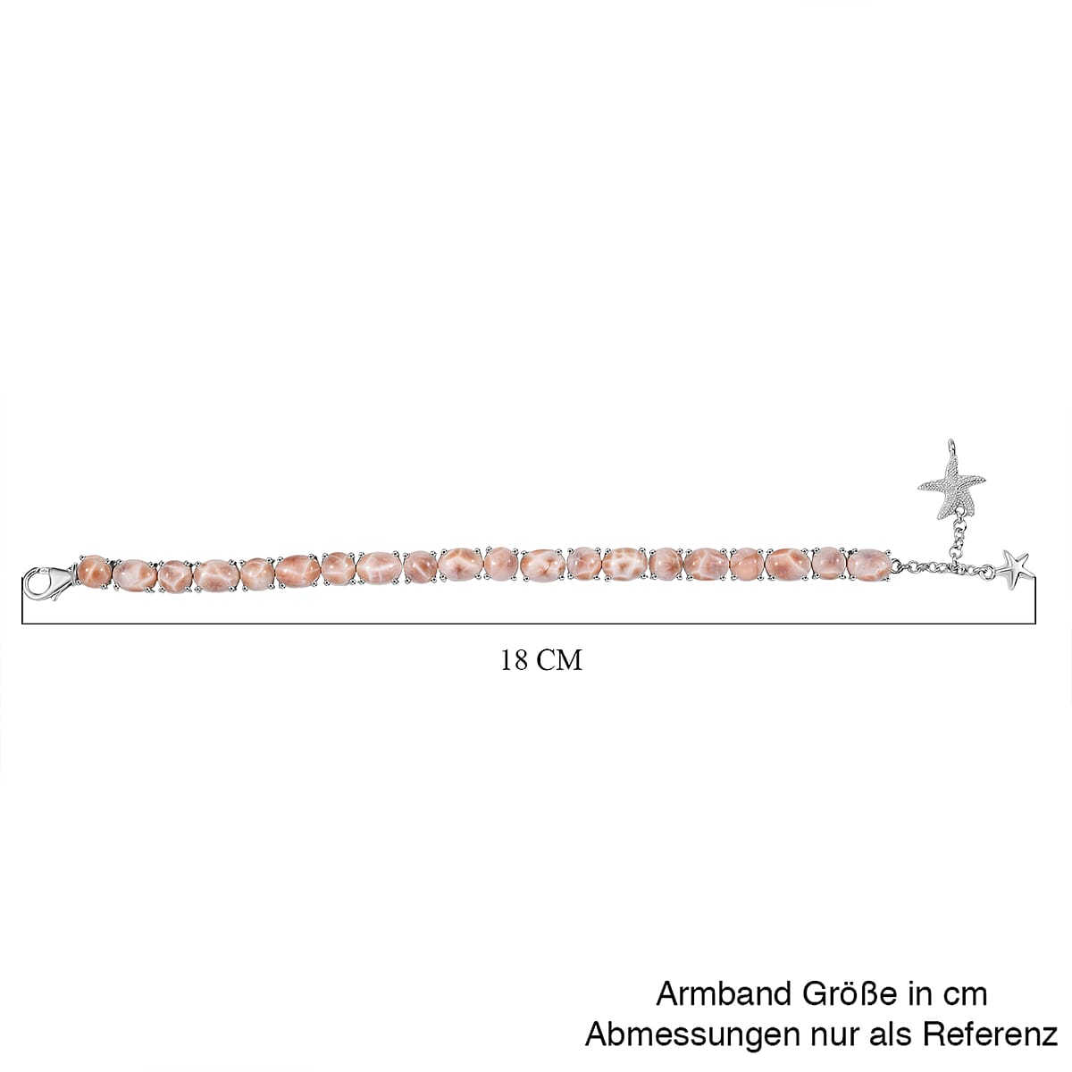 D'Joy Premium Natrolite 19.90 ctw Bracelet in Rhodium Over Sterling Silver (7.50 In) image number 4