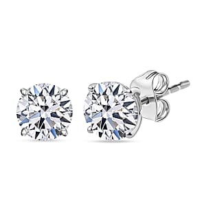 Luxuriant Lab Grown Diamond G-H SI 3.00 ctw Solitaire Stud Earrings in 10K White Gold