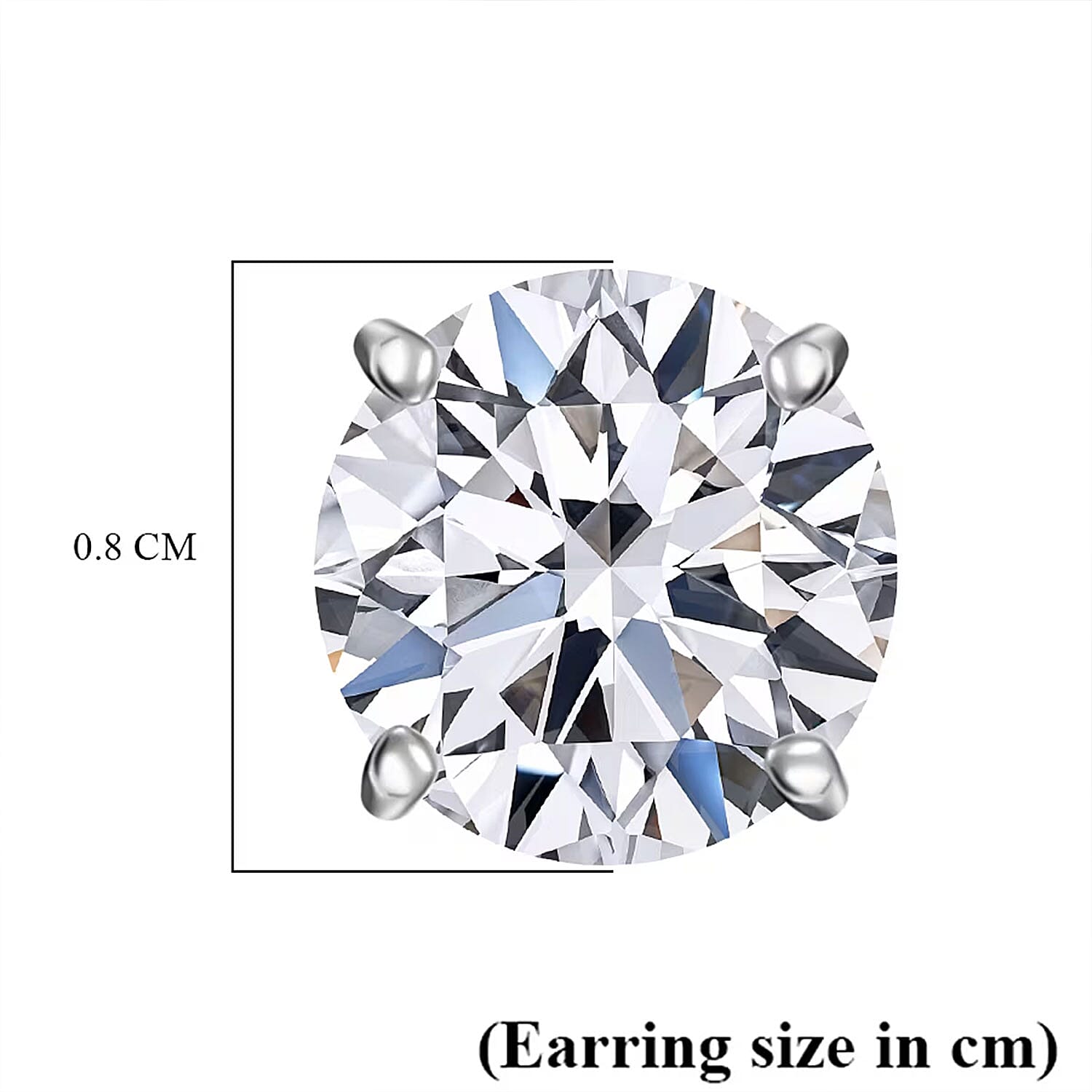 Luxuriant Lab Grown Diamond G-H SI 3.00 ctw Solitaire Stud Earrings in 10K White Gold (Del. In 10-12 Days)