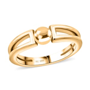 24K Yellow Gold Ring (Size 6.0) 1.16 Grams