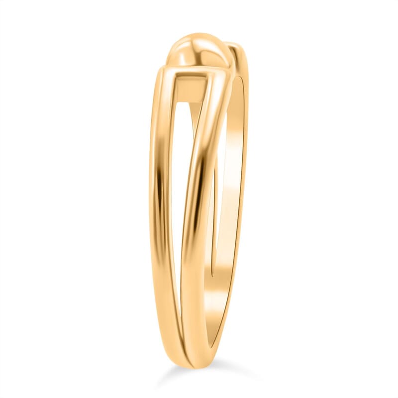 Split Shank Ring in 24K Yellow Gold (Size 6.0) 2.0 Grams
