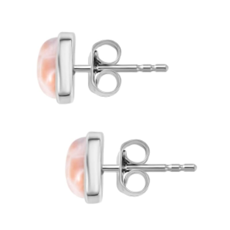Natrolite 2.50 ctw Earrings in Rhodium Over Sterling Silver