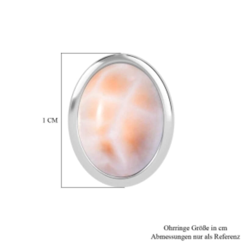 Natrolite 2.50 ctw Earrings in Rhodium Over Sterling Silver
